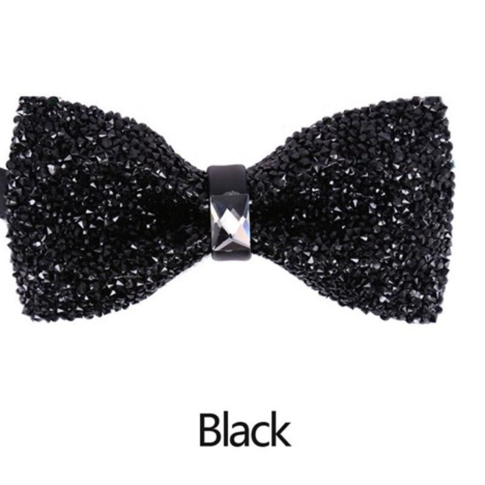 NEW Rhinestone Glitter Bow-Tie - Adjustable & Multiple Colors Available! - Picture 9 of 10